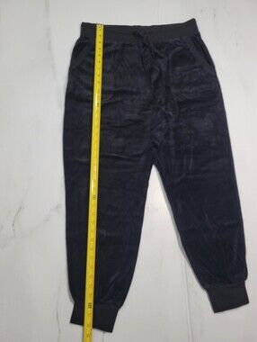 Fashion Nova Black Plush Velour Lounge Joggers Plus Size 1X